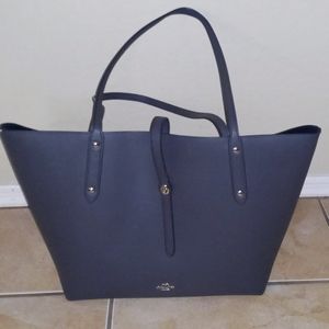 Coach leather market tote